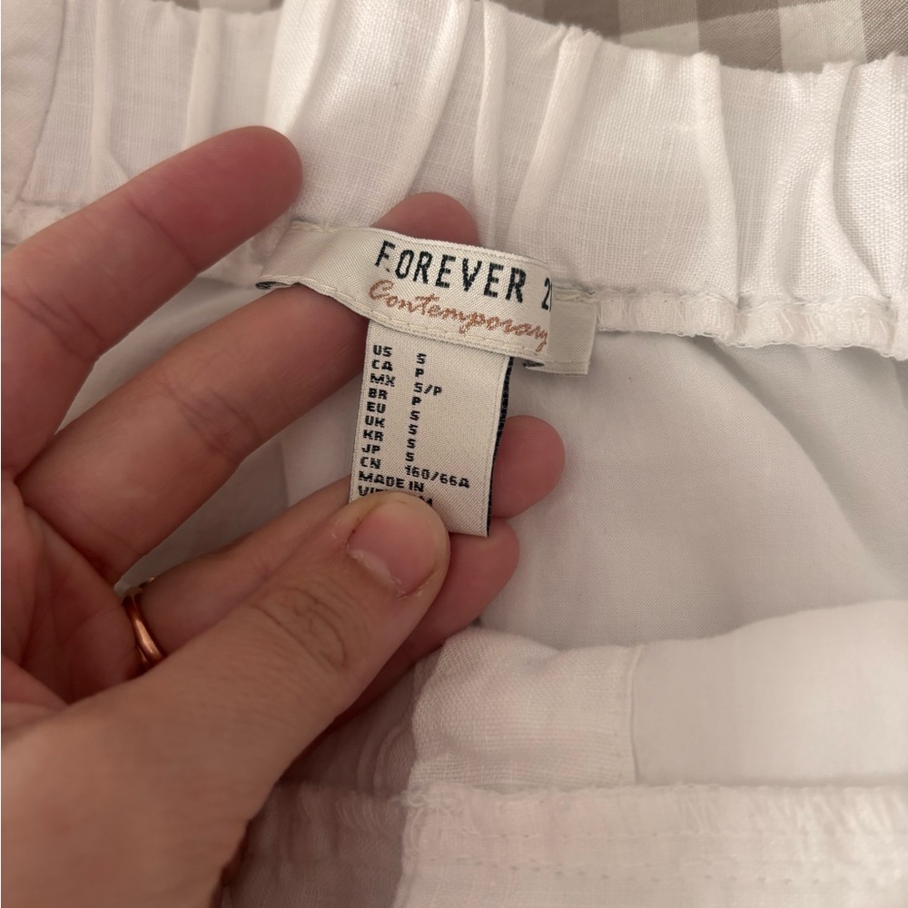 Forever 21 | 100% linen lined button up midi skirt - Picture 2 of 5
